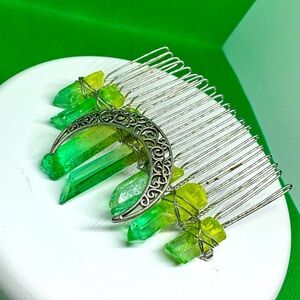 Natural Chakra Crystal Natural Semi-Precious Stone Aura Crystal Point Hairpin